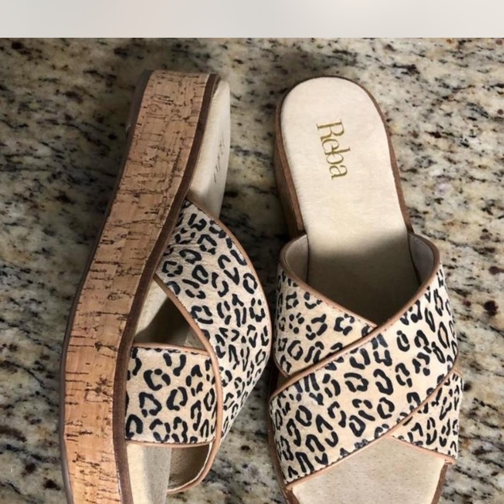 Reba Tan and Black Sandals with Laser-Cut Design